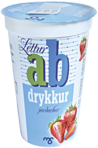 MS Létt ab drykkur jarðarberja 6×300 ml/ks
