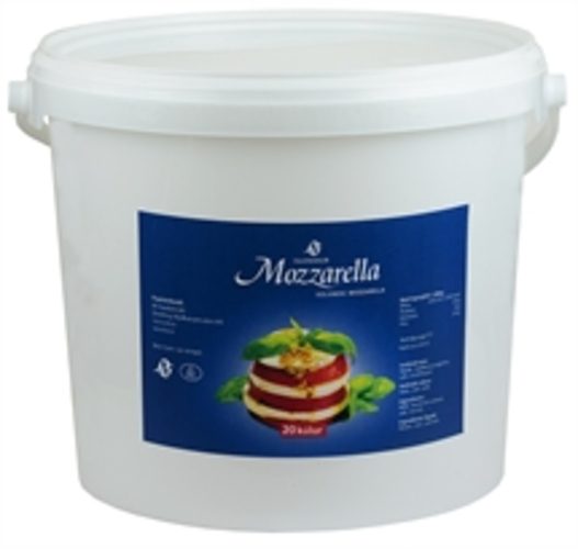 MS Mozzarella ferskur í fötu, litlar kúlur 2,5 kg/stk