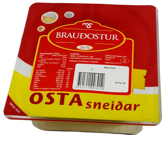 MS Brauðostur/Edam sn. 26% 18×330 g/ks