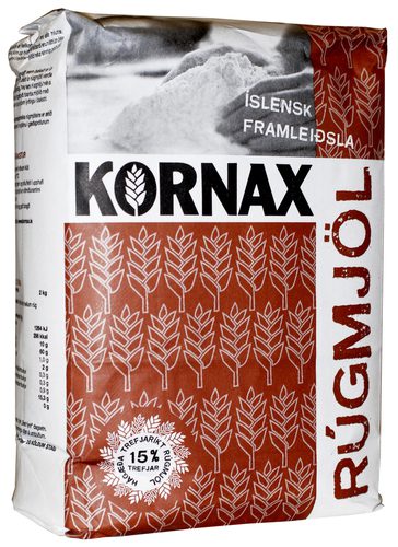 Rúgmjöl Kornax 2 kg/stk (8 stk/ks)
