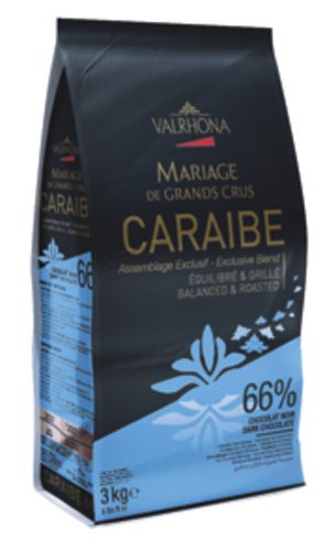 Valrhona Caraibe súkkulaði 66% 3 kg/stk (3 stk/ks)