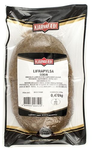 Lifrapylsa soðin 455 g/stk