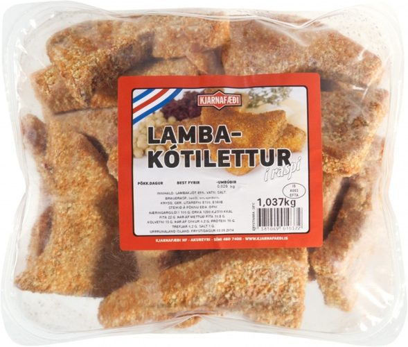 Lambakótelettur í raspi KG [5 kg]