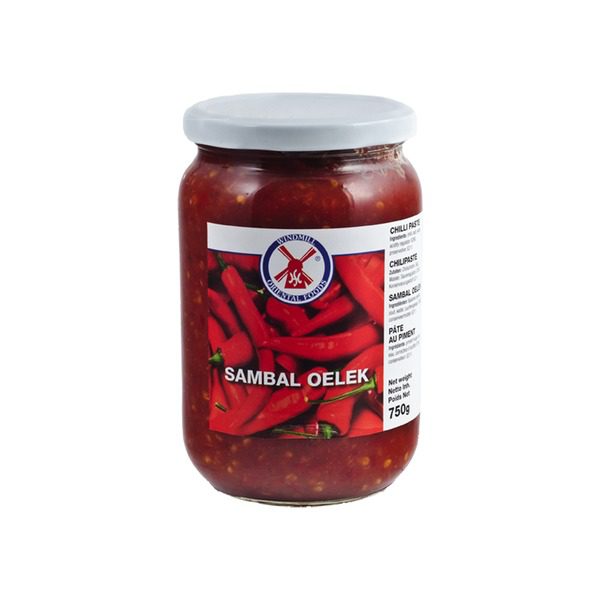 Sambal oelek chili paste 750 g/stk (6 stk/ks)