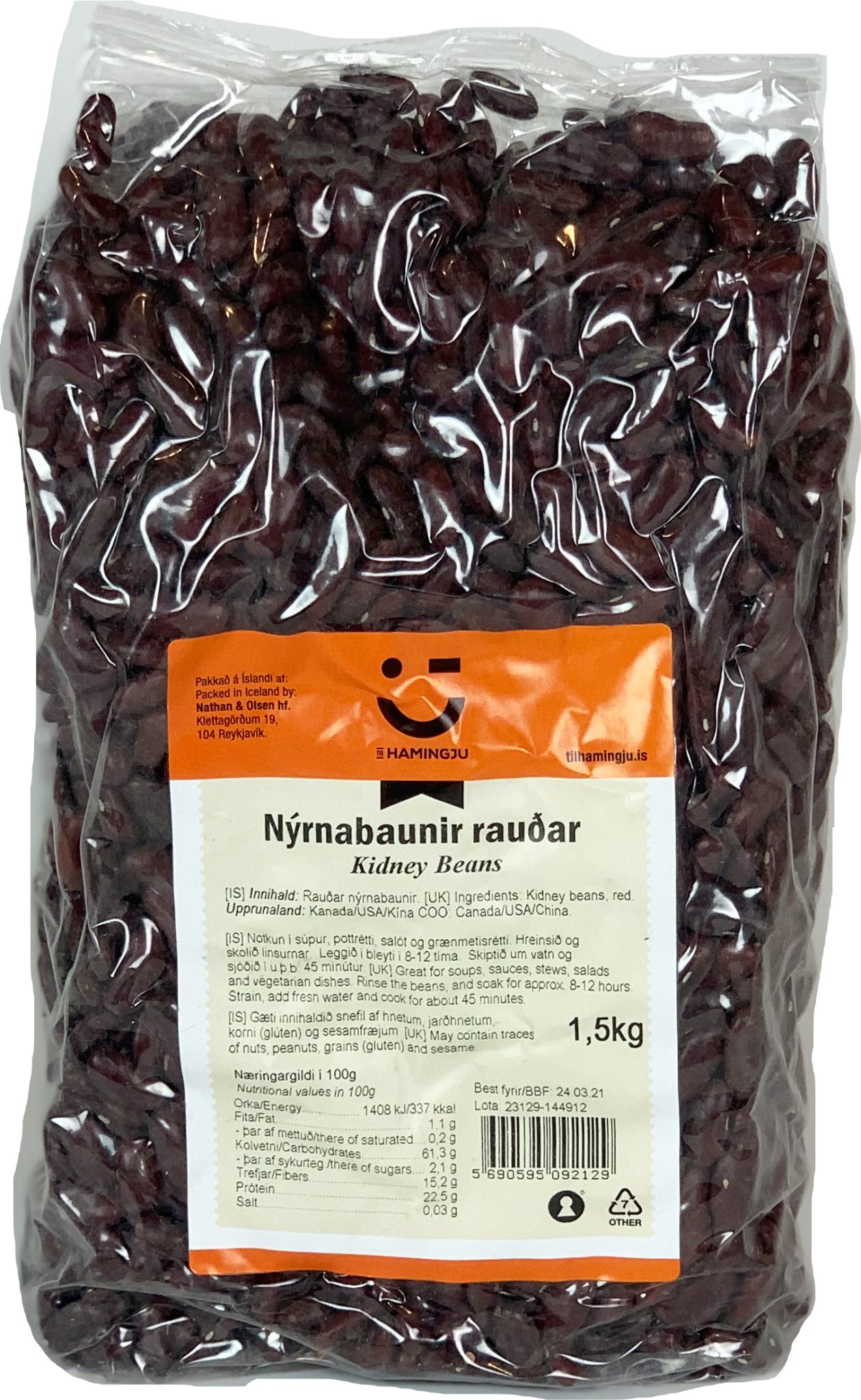 Ekran Nýrnabaunir Rauðar 1,5 kg (6)