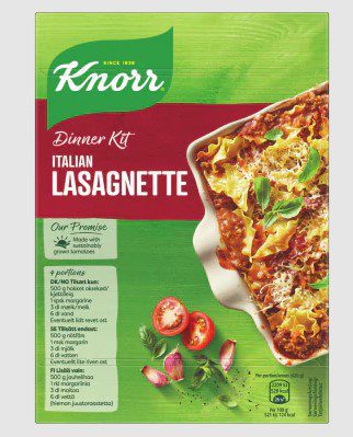 $KNORR Pastaréttur Lasagnette 6x273g