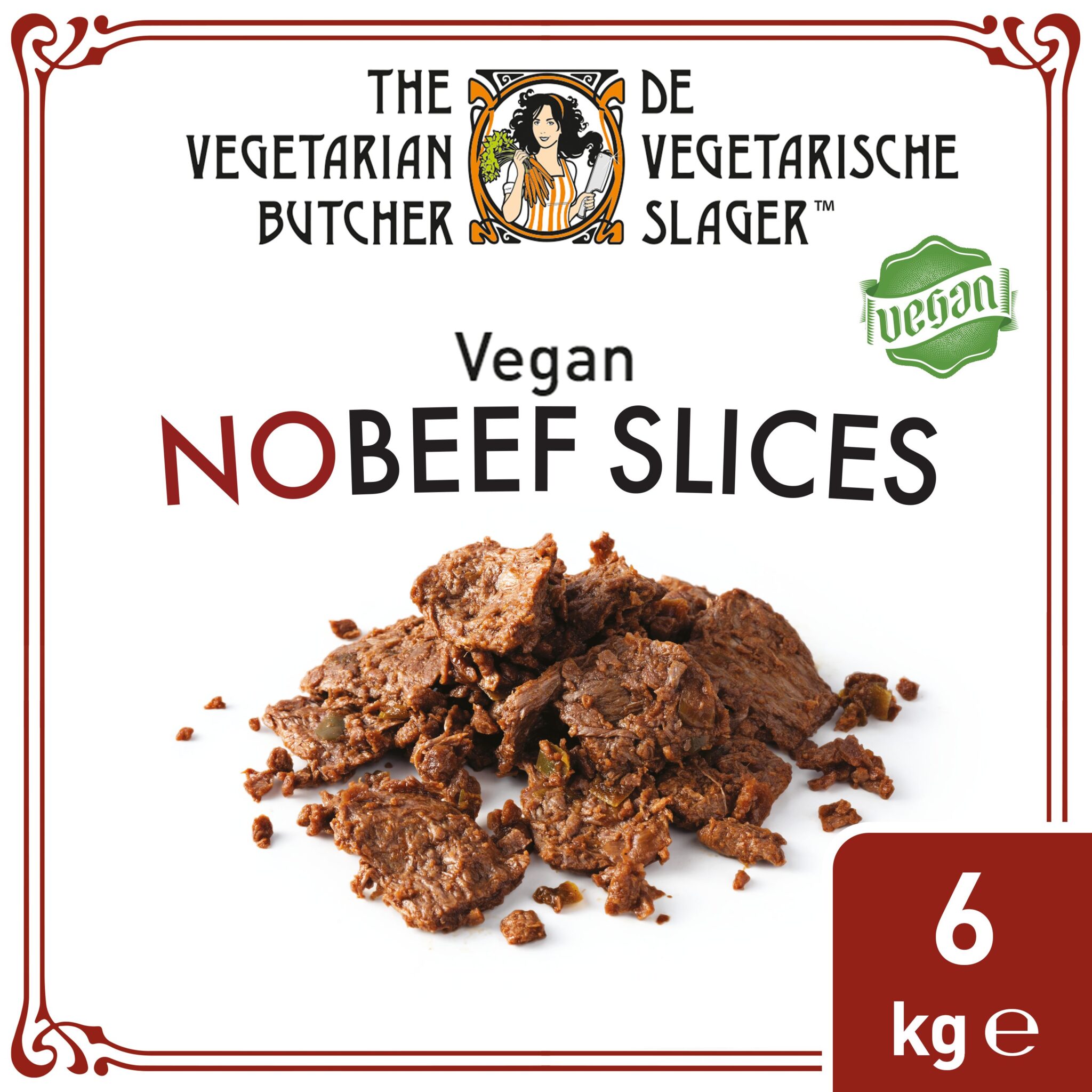 The Vegetarian Butcher NoBeef Slices 6×1,0 kg