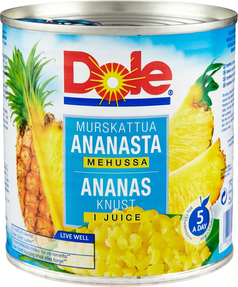 DOLE Ananas mauk 1/2 dós 12x432g