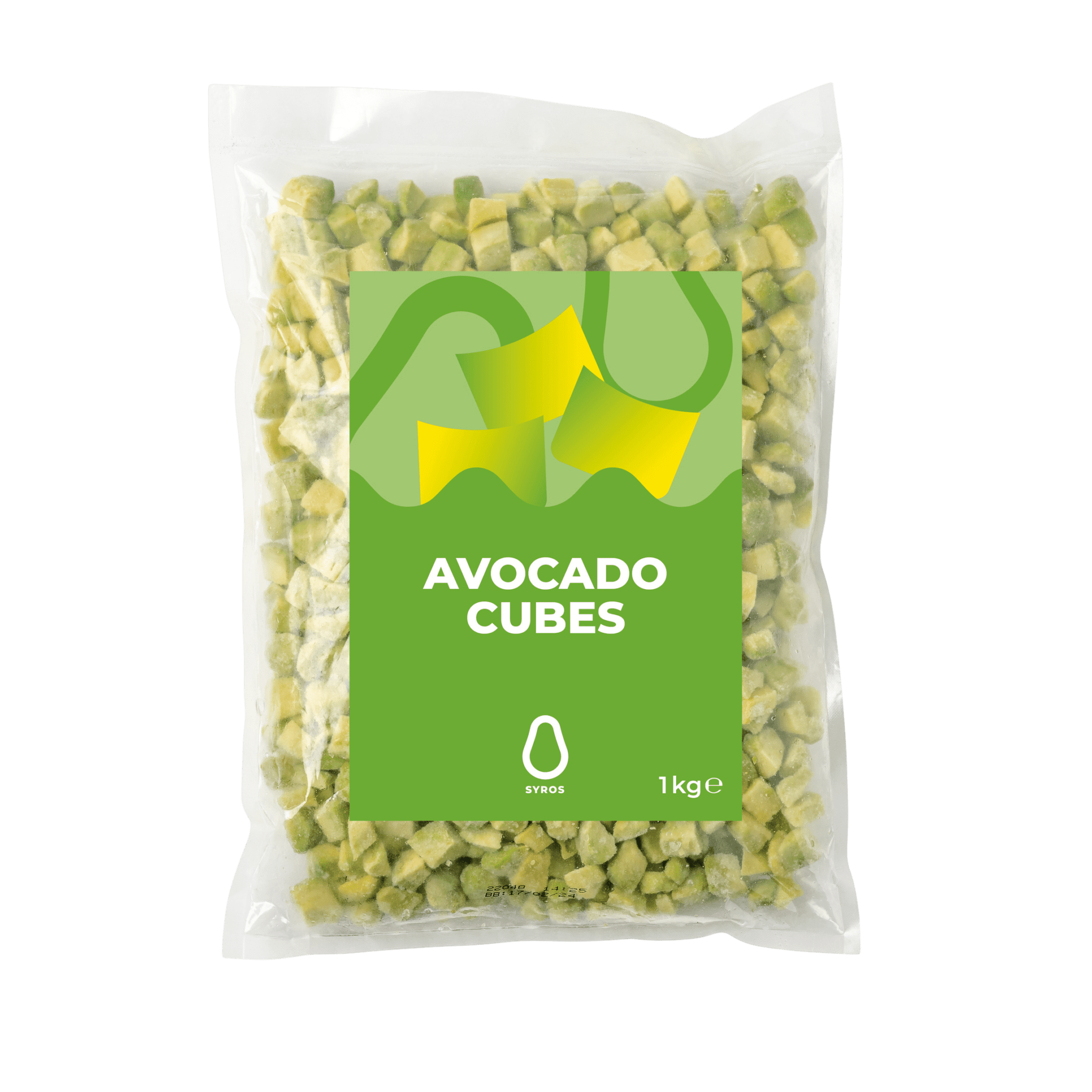 Lárpera Avocado teningar IQF 1 kg/stk (6 stk/ks)