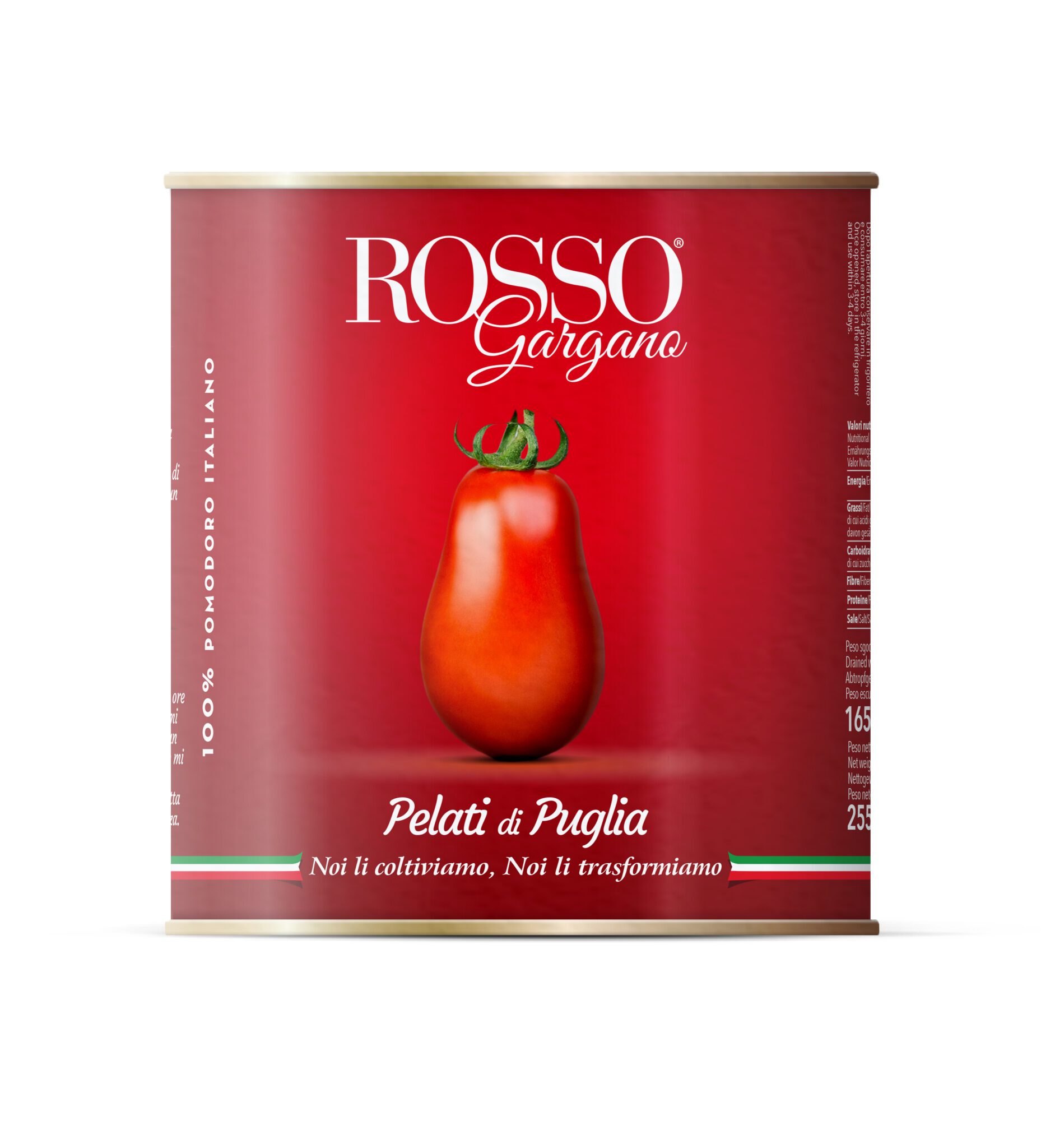 Rosso Tómatar Pelati heilir 3 kg/stk (6 stk/ks)