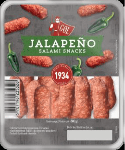 GOL Jalapeno Salami Snack 11×80 g/ks