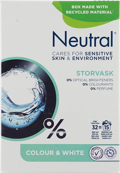 Neutral Storvask Þvottaefni 4×1,275kg