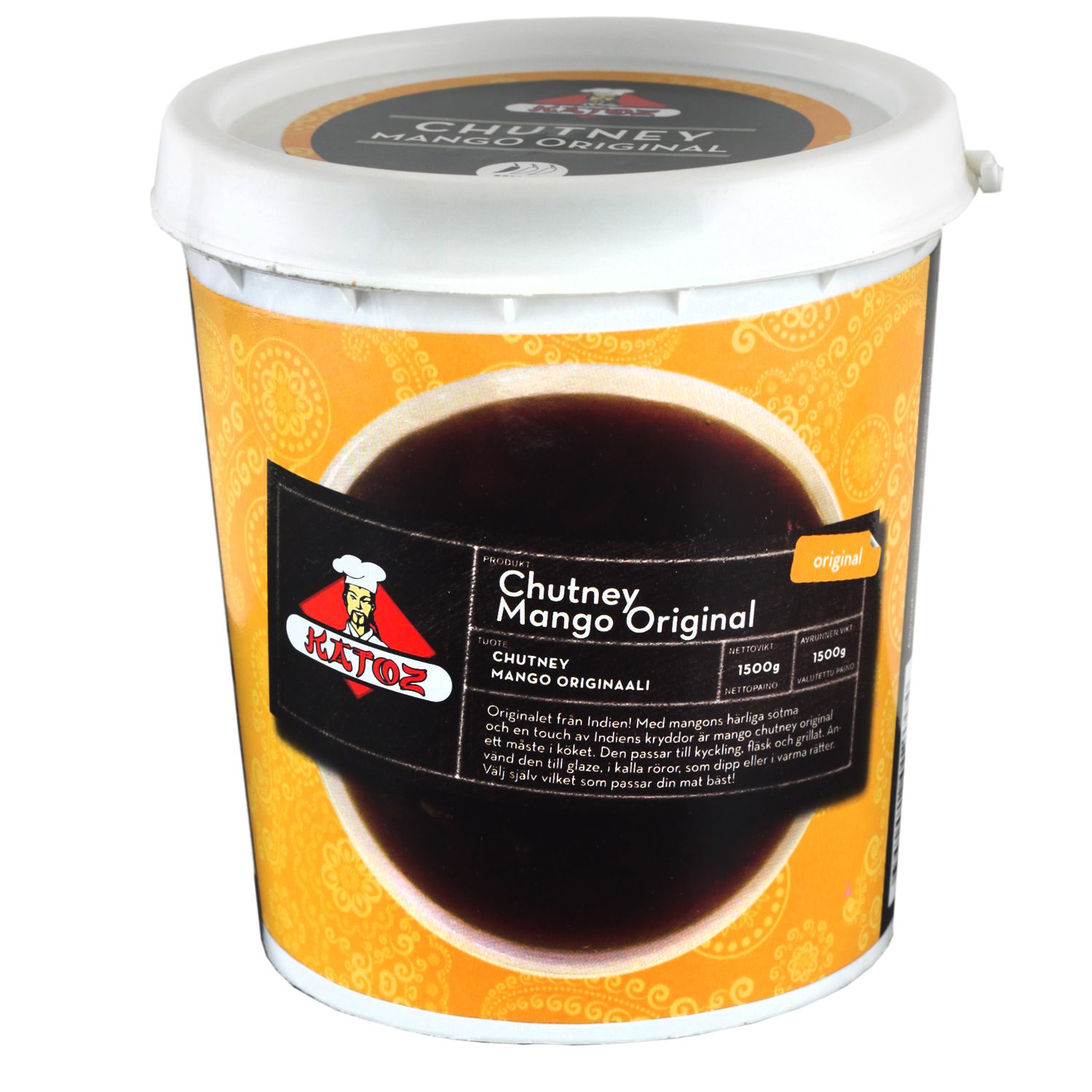 Mango chutney 1,5kg (6 stk/ks)