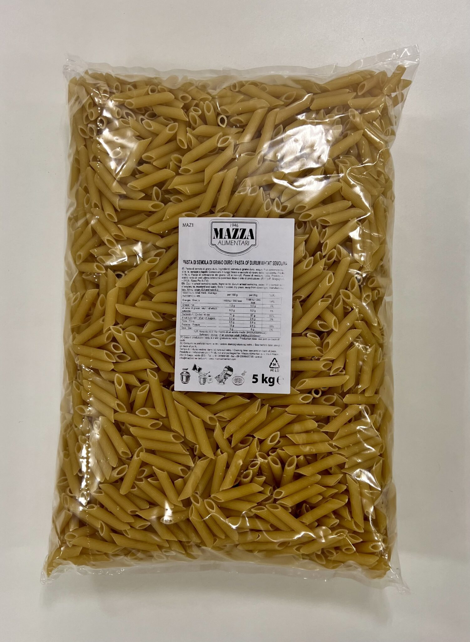 Pasta penne rigatte 5kg (2stk/ks)