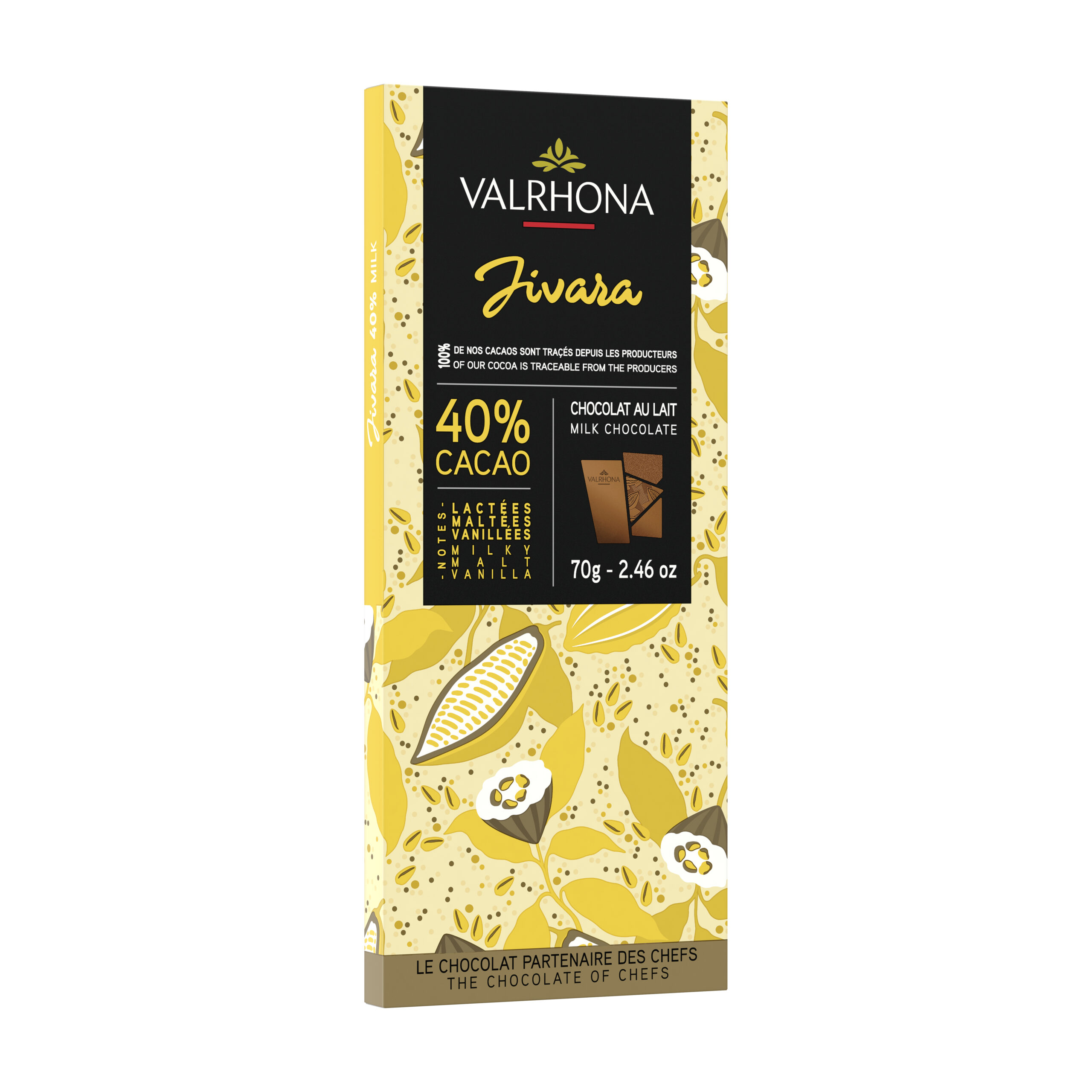 Valrhona Bar Jivara 40% 70g(12)