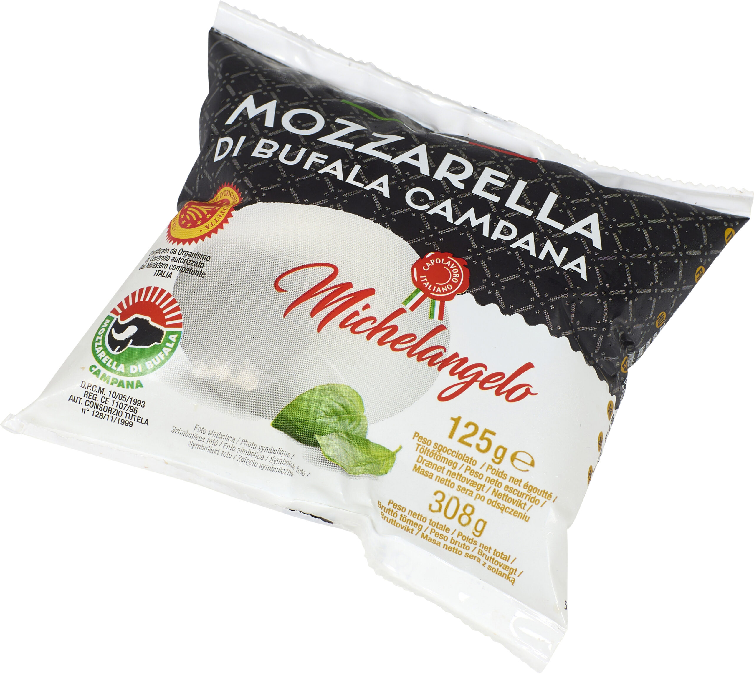 Mozzarella Buffala Michelangelo (PDO) 12x125g