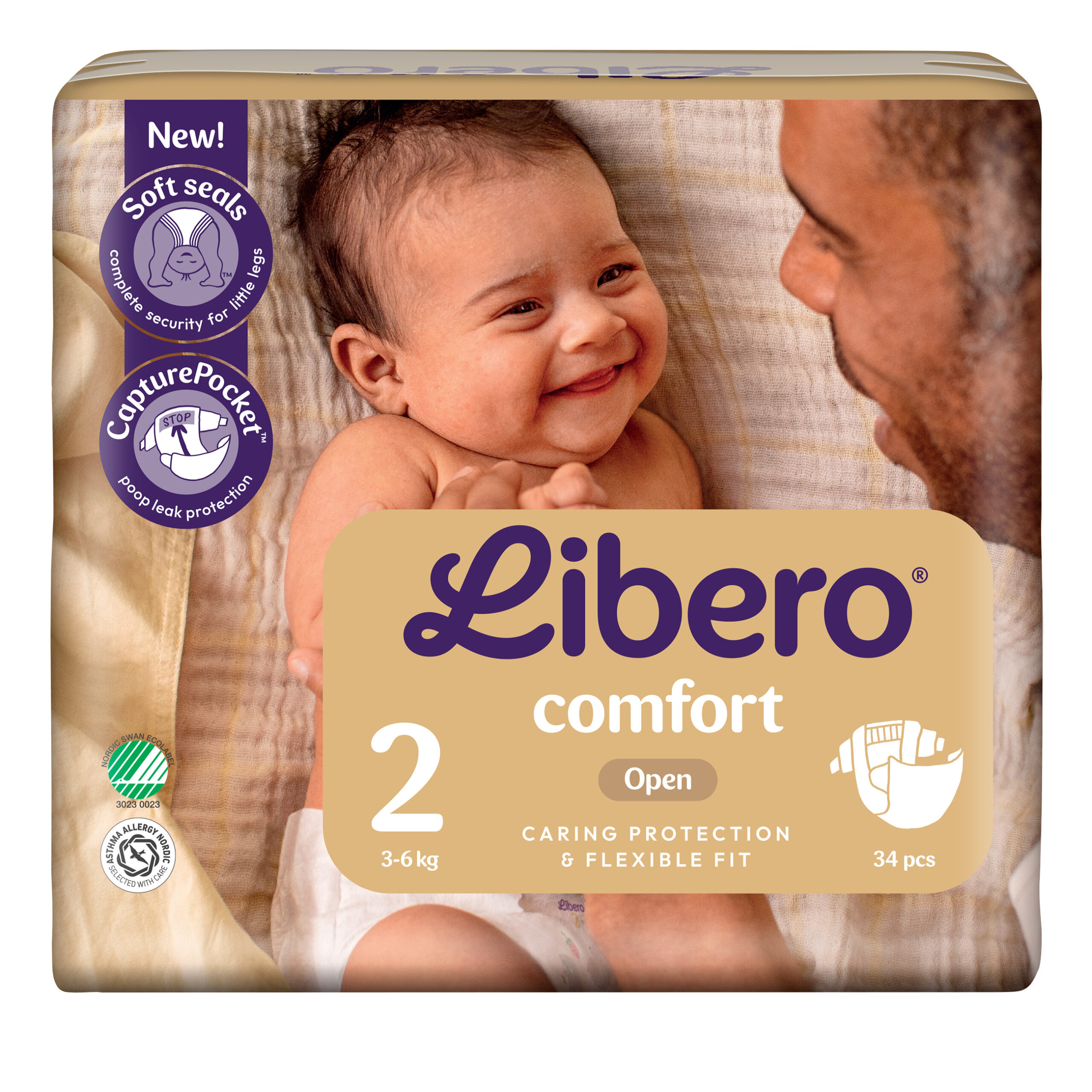 Libero Comfort 2 (3-6kg) 6x34stk