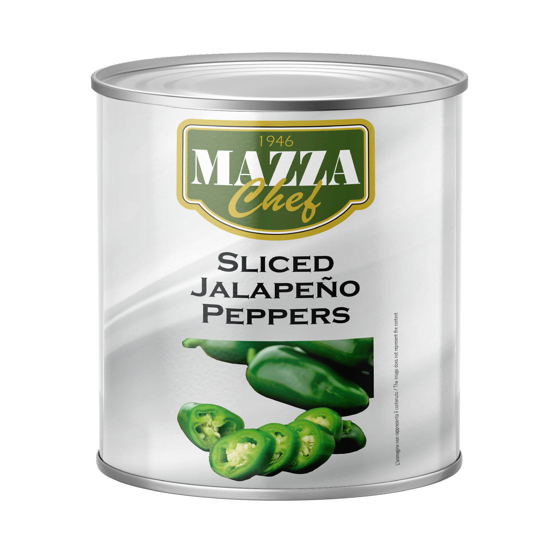 Grænt jalapeno sneitt 3 kg/stk (6 stk/ks)