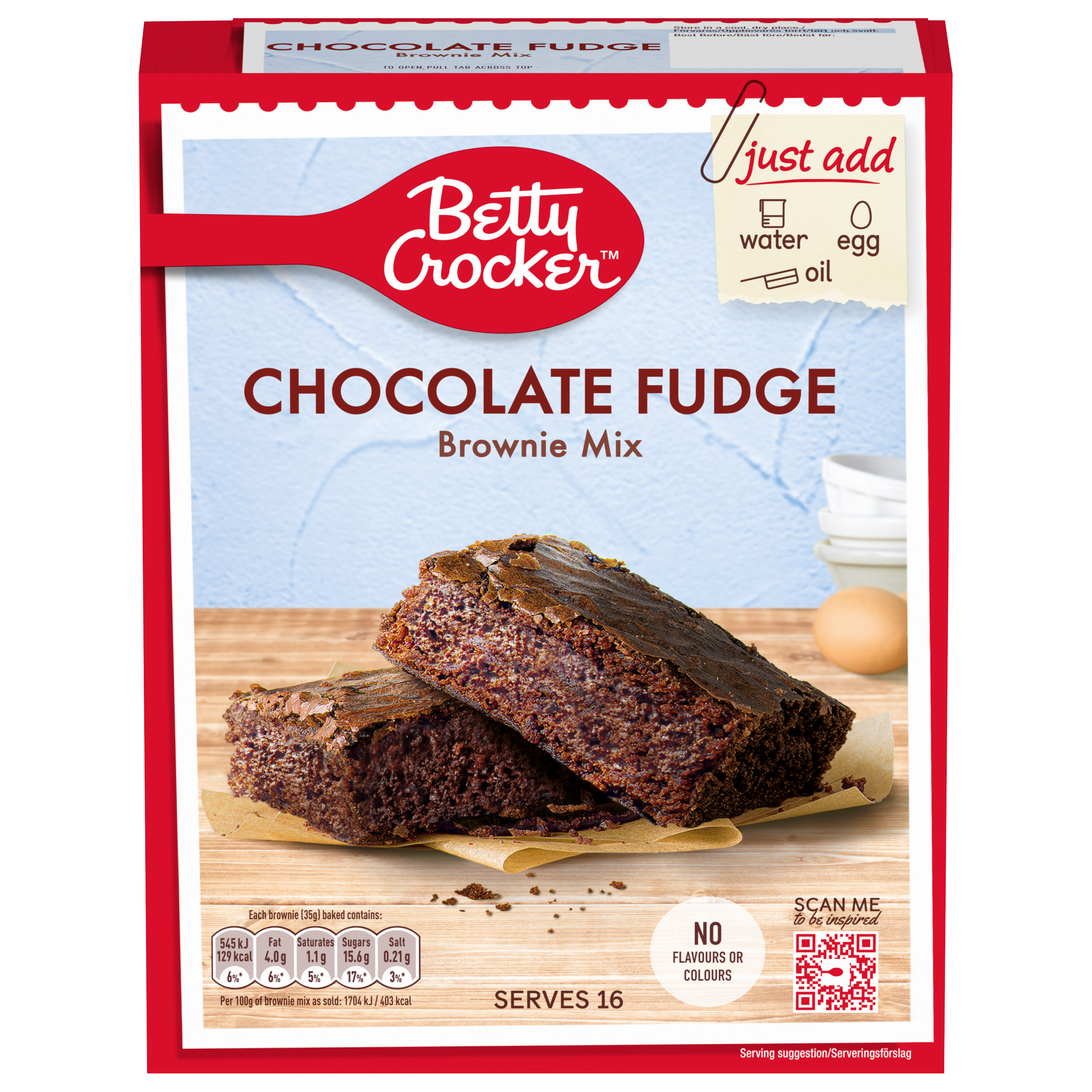BC Fudge Brownie mix 6x415g