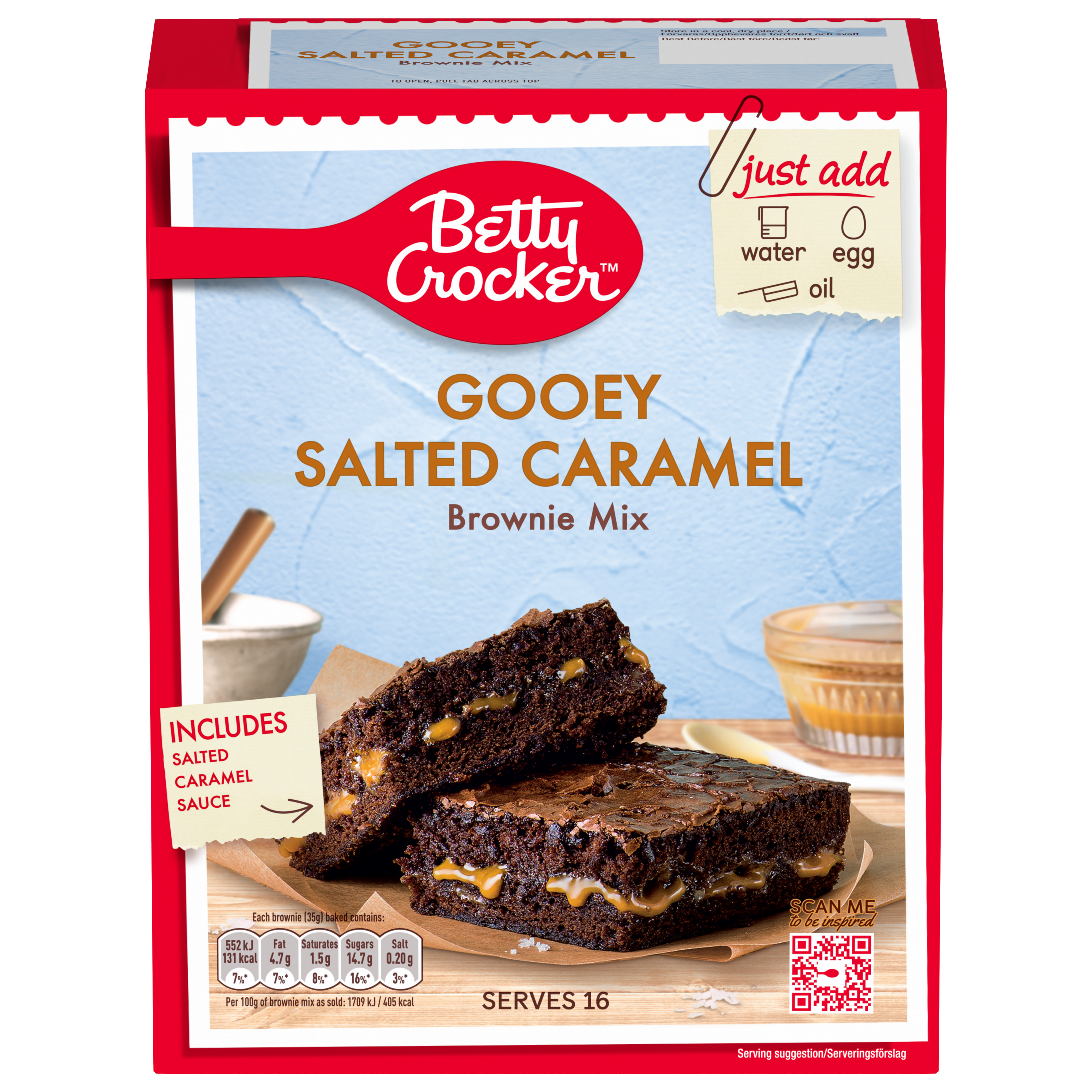 BC Salted Caramel Brownie mix 4x430g