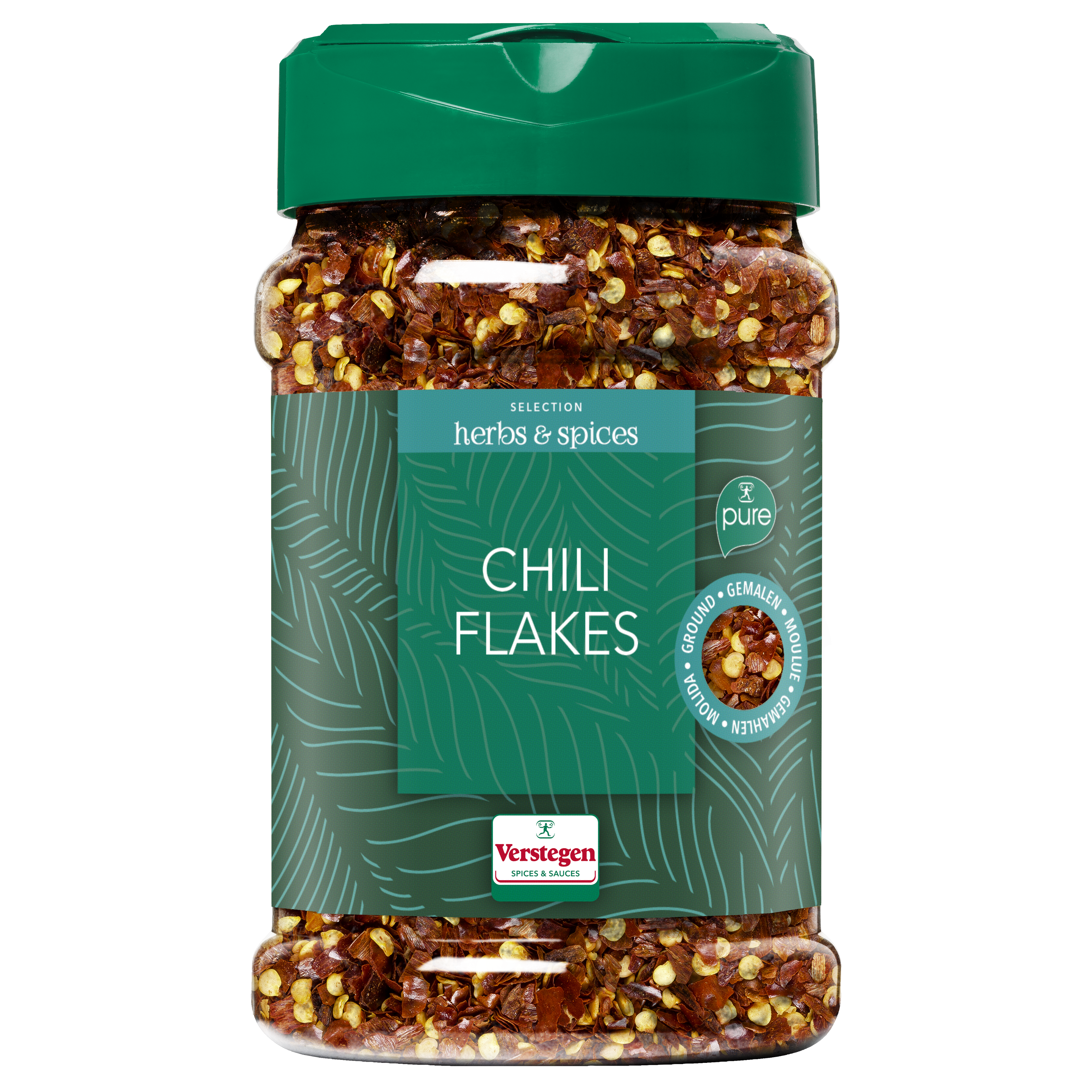 Verstegen Chilipipar flögur 120g (6stk/ks)