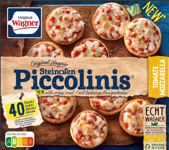 Mini Pizza Tómat&Mozzarella 40 stk (6 pk/ks)