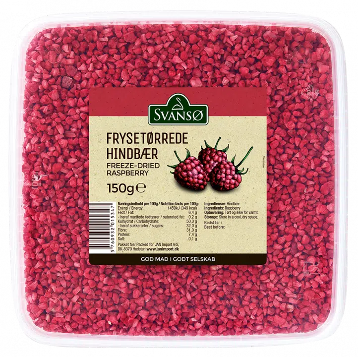 Hindber frostþurrkuð 150g (8stk/ks)
