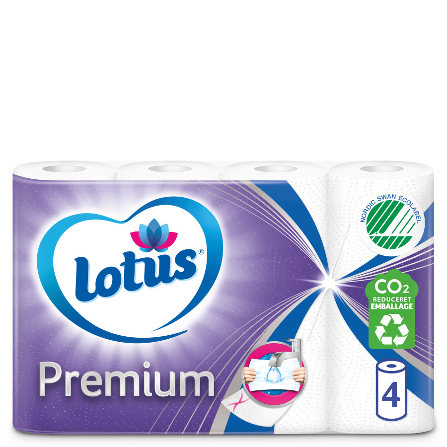 Lotus Premium Eldhúsrúllur 8x4stk